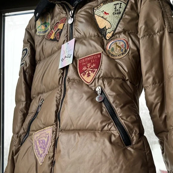 Moncler: Patches Coat Ski Alps Patch Limited Edition Puffer Jacket (Brown) ❄️